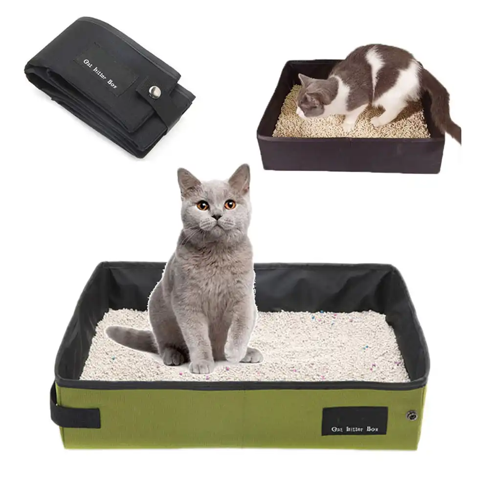 Bac A Litiere Portable Pliable Et Etanche Pour Chat Support Pliable Pour Voyage Siege De Toilette Niche Pour Chien Aliexpress