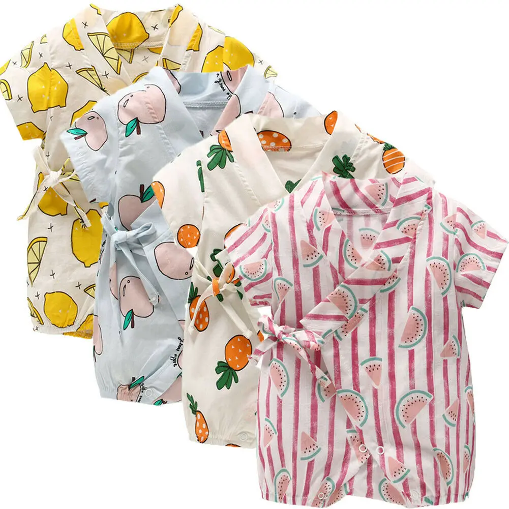 

0-24M Newborn Infant Baby Girls Fruit Romper Playsuit Summer Outfits Clothes