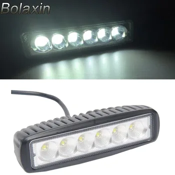 

Newest Bolaxin 18w Flood Led Work Light Bar Off Road Driving Waterproof For Jeep Cabin/boat/suv/truck/car/atvs/fishing/deck