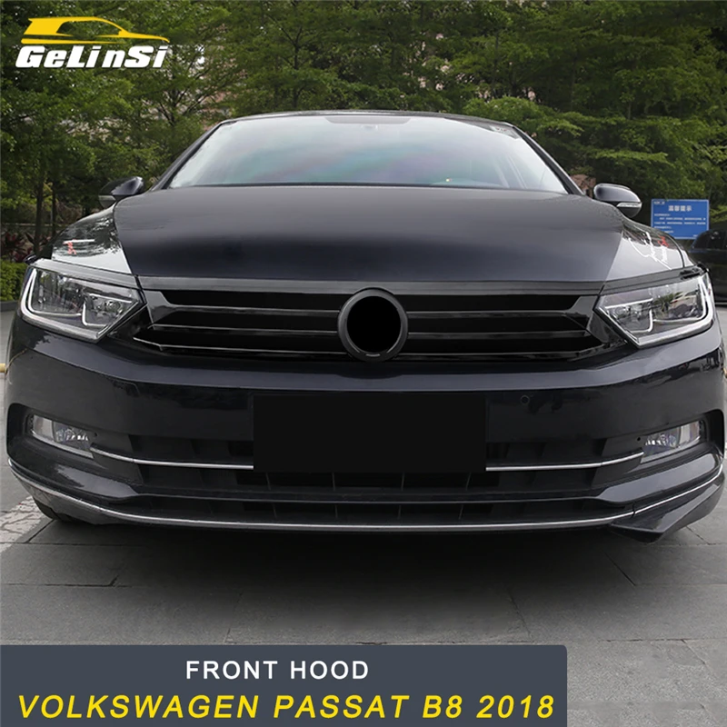 

GELINSI Front Hood Middle Net Grille Refit Frame Cover Sticker Exterior Accessories For Volkswagen Passat B8 2018 Car Styling
