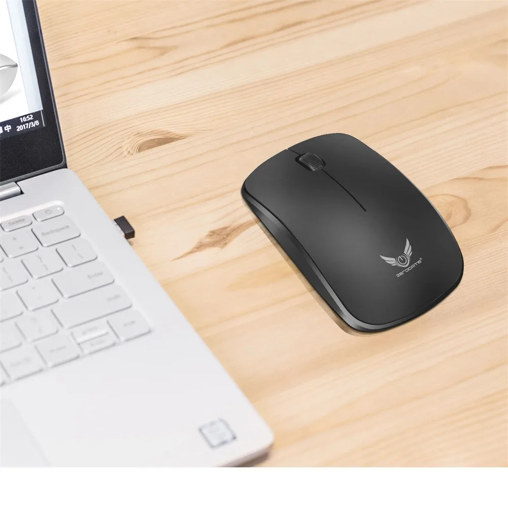 Игровая мышь, мышь 2,4 ГГц, мини беспроводной оптический и USB приемник для ПК, ноутбука, настольного ПК, телевизора, офисные принадлежности, Прямая поставка