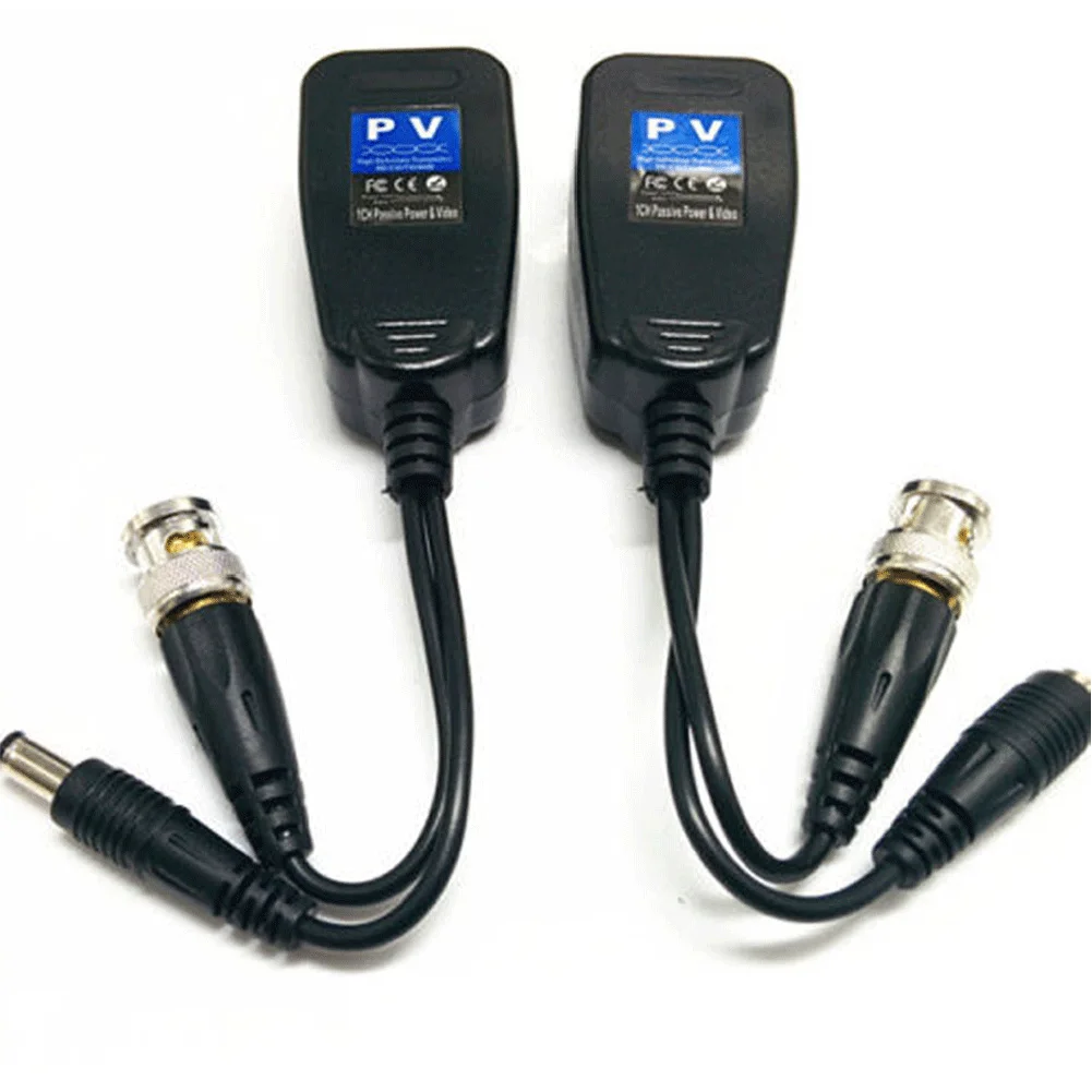 

Newly 5 Pairs CCTV Coax BNC Video Power Balun Transceiver to CAT5e 6 RJ45 Connector