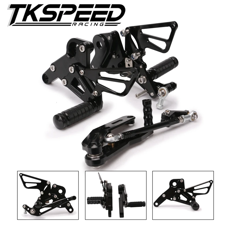 

Full CNC Aluminum Motorcycle Adjustable Rearsets Rear Sets Foot Pegs For YAMAHA MT09 MT 09 2014-2016