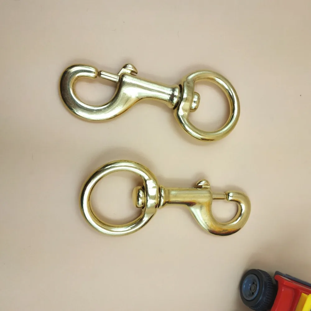 100 Real Copper Metal Swivel Clips Snap Hook 4pcs 17/20/27/30mm Width