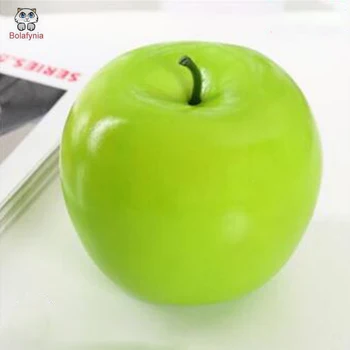 

BOLYFYNIA Simulation fruit model toy green apple toy fake apple fruit