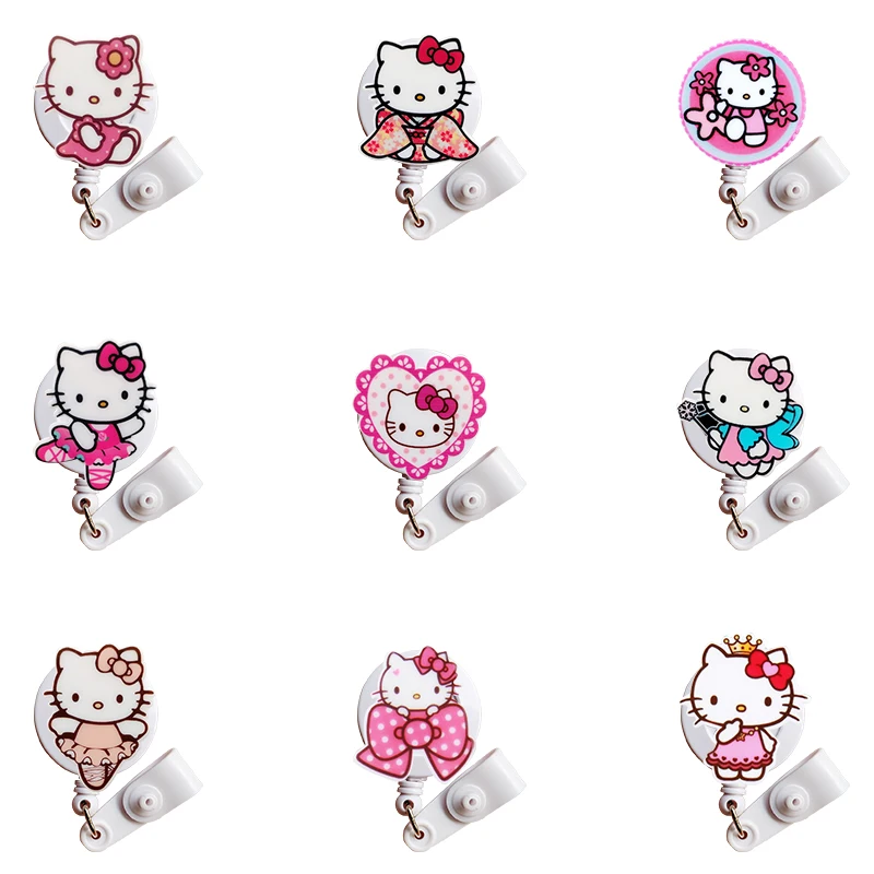 

Cartoon Resin Nurse Badge Holder Retractable Badge Holder Nurse Student Gift Cute Badge Reel Security Badge Retractable for Work