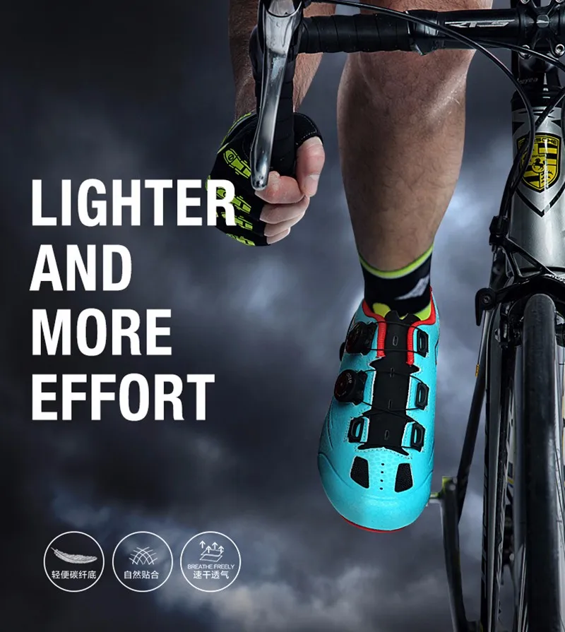 SANTIC углеродное волокно шоссейная обувь для велоспорта мужские уличные спортивные велосипедные кроссовки для велосипедиста Selflocking шоссейная велосипедная обувь подарок Велоспорт Джерси