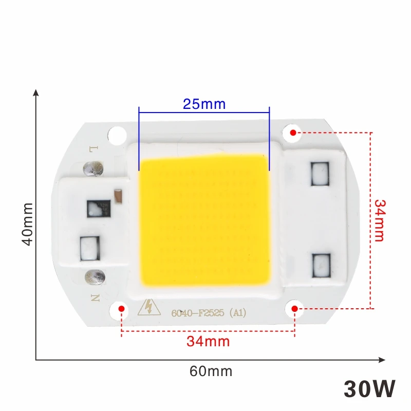 Светодиодный чип COB 110 В 230 220 10 Вт 20 30 40 50 вход IP65 умный IC светодиодный прожектор