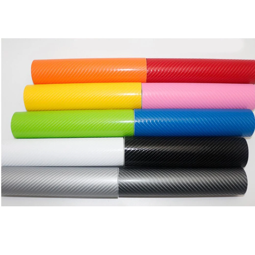 

High Gloss 4D Carbon Fiber Vinyl Wrap Film Sheet for Car DIY Interior Decoration 60" x 20"/1.52x0.5m 7 Colors Choosen