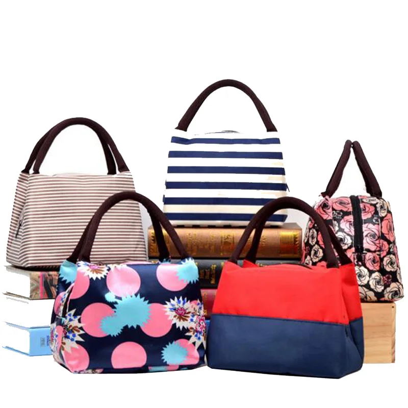 

Fashion Character Pattern Women Small Handbag High Quality Canvas Mommy Lunch Bag Portable Small Casual Tote Shopping Bag