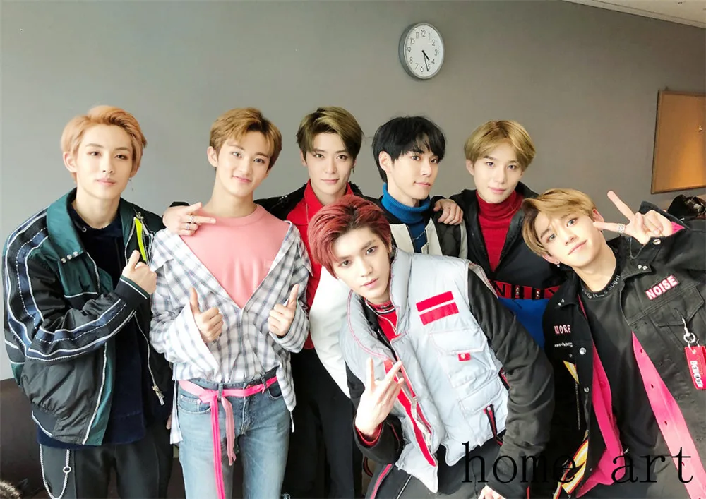 NCT корейский постер музыкальной группы ясное изображение наклейки на стену украшение дома хорошее качество принты белая бумага с покрытием для домашнего искусства бренд - Цвет: Синий