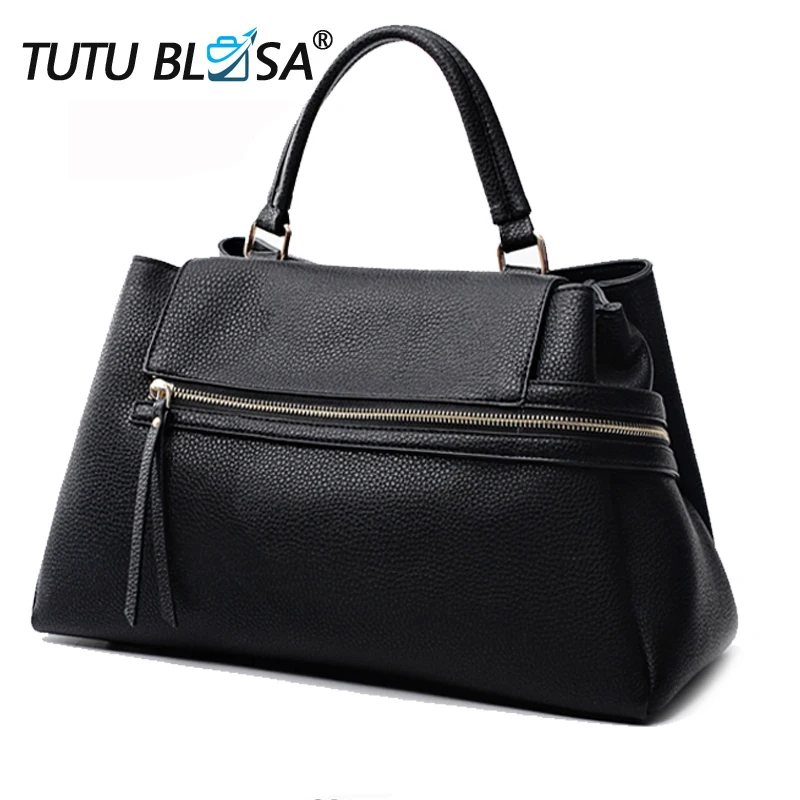 

Luxury Women Leather Handbags Brand Designer Classic Zipper Shoulder big Bag Women's Tote Bag Bolsa Feminina T105