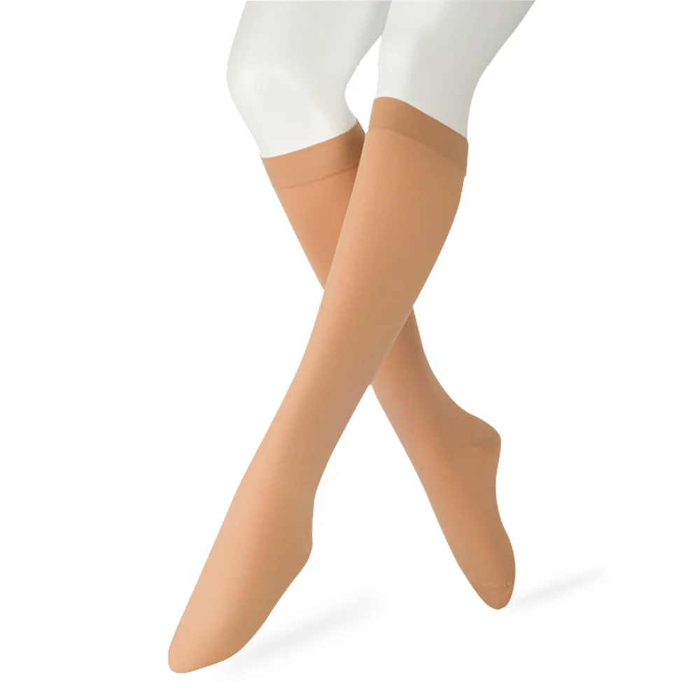 

20-30 mmHg Knee High Medical Compression Socks Leg Support Varicose Anti Fatigue Unisex Travel Flight DVT Comfort Closed Toe