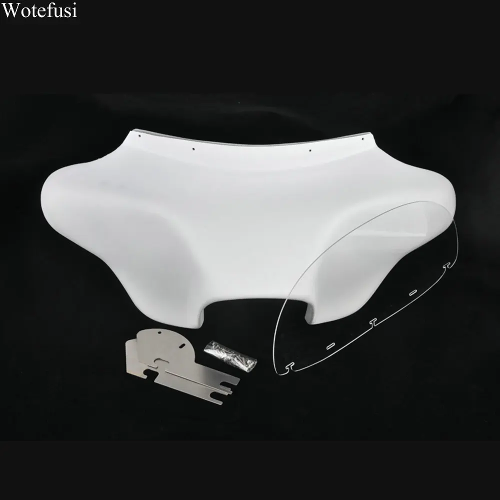 

Wotefusi Detachable Batwing Fairing 6x9 White Speaker For Harley Davidson Road King 94 95 96 UP White [DD56]