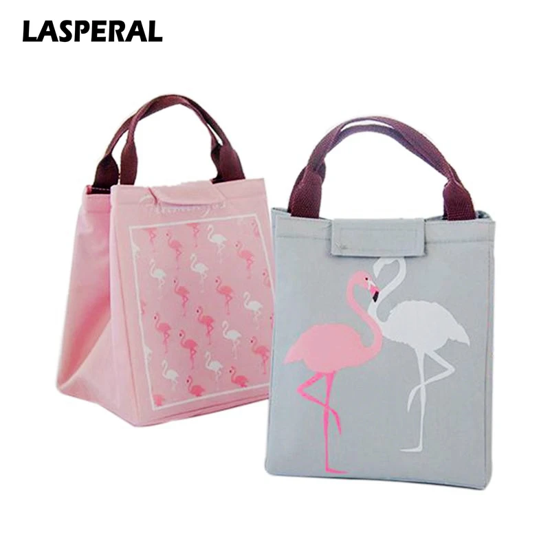 Lasperal Oxford Flamingo Portable Insulated Neoprene Lunchbox Picnic font b Lunch b font font b Bag