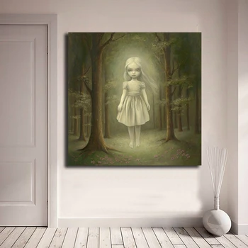 

Mark Ryden Ttrans Allegheny Lunatic Asylum Lily Art Canvas Poster Painting Wall Picture Print Home Bedroom Decoration Artwork HD