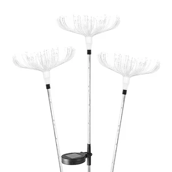 

3 Pcs Outdoor Solar Stake Light LED Garden Dandelion Decorative Lights garden lights solar powered color changing