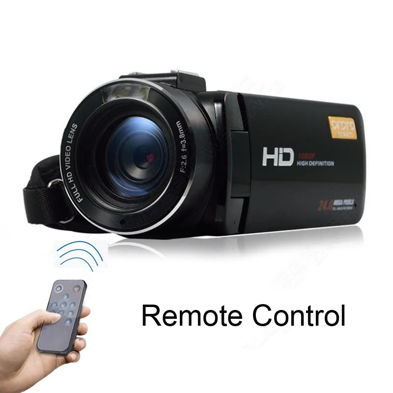 ORDRO HDV Z20 видеокамера с микрофоном 3 0 &quotсенсорный экран lcd 24MP 16X зум Цифровая 1080 P Full