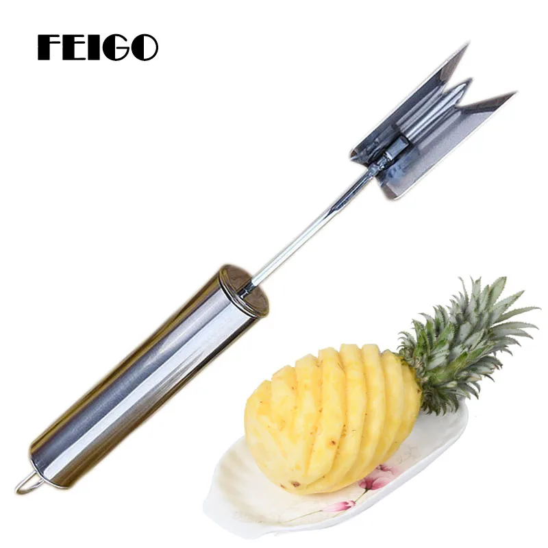 FEIGO High Quality Stainless Steel Fruit Pineapple Peeler Knife Cutter