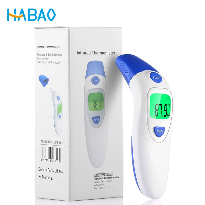 

Baby Infrared E- Digital Thermometer Gun Non-Contact IR Forehead infant Ear Temperature Measurement Diagnostic Tool