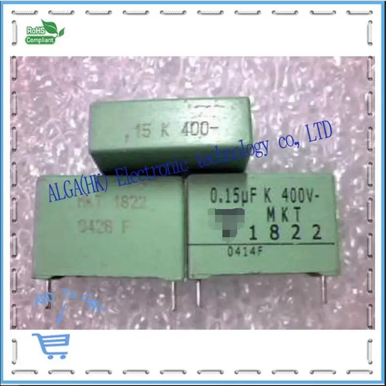ERO MKT1822 film capacitor 0.15 uf nf 154/400 150 v P = 15 mmin
