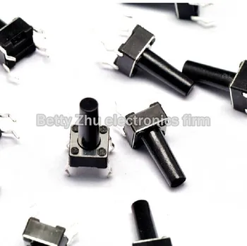 

200PCS/LOT 6 * 6 * 13MM 4 feet vertical tact switch micro / button switch