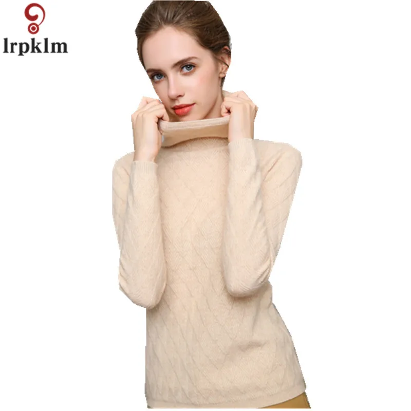 Brand Wool Female Sweters Women Invierno 2018 Winter Short Bottoming Women's Turtleneck Fashion Warmth Women Sweater white (4)