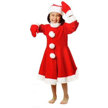 

Costume de Mother Noel Girls from 3 to 4 years