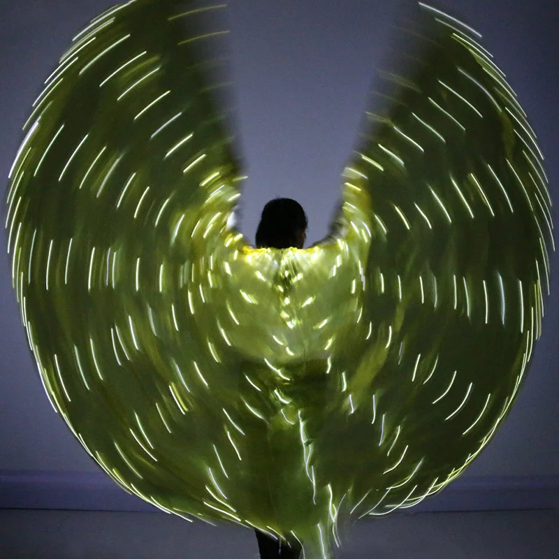 2018 Children LED Light Isis Wings Belly Dance Costumes 360 Egyptian Stage Performance New Arrival Kids DJ LED Wings With Sticks 2018 Children LED Light Isis Wings Belly Dance Costumes 360 Egyptian Stage Performance New Arrival Kids DJ LED Wings With Sticks