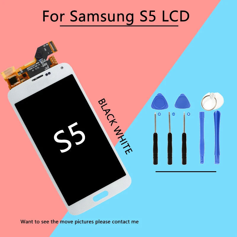 100 Tested High Quality For Samsung S5 LCD G900 G900F G900H Disaplay Screen Touch Digitizer Assembly