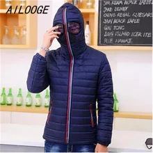 Ailooge Зимняя парка Для мужчин теплая верхняя одежда ватник с капюшоном Фирменная Новинка стильные Пуховики и парки для мужчин с Очки ветровка пальто
