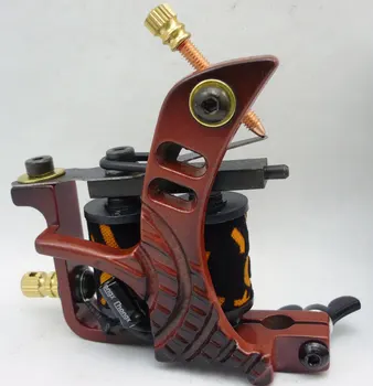 

10Pcs/lot Pro Casting Iron Tattoo Machine 10 Wraps coil stainless steel Tattoos Body Art Gun Coil Machine LPC-ITM-7056-7G
