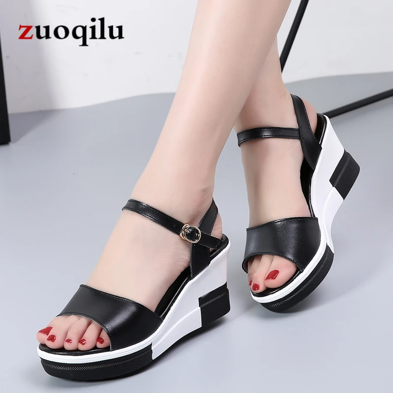 

2019 platform sandals thick bottom wedges shoes for women high heels sandals gladiator sandals women peep toe sandals women
