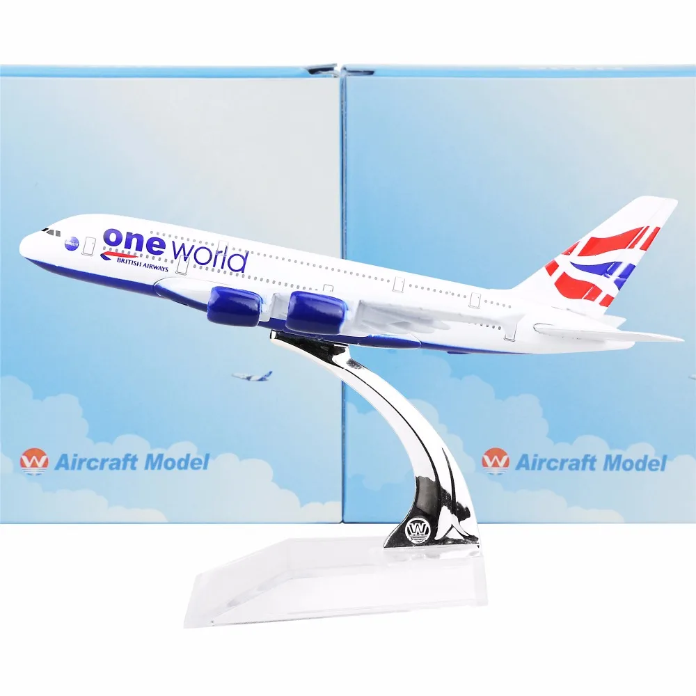 В British Airways A380, 16 см, металлический самолет модели ребенок подарок на день рождения модели Бесплатная доставка