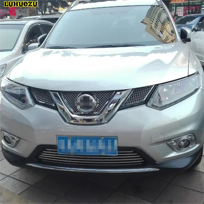 

Luhuezu 3pcs Stainless Steel Front Grille Trims For Nissan X-trail 2013 2014 2015 2016 Accessories