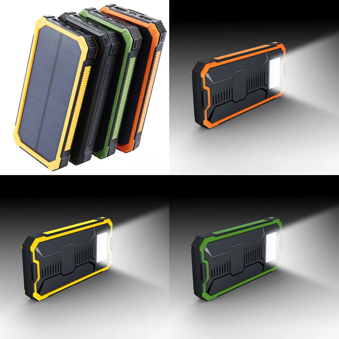 

Multifunction Solar Mobile Power Supply Kit No Battery Led Solar Panel Charger Storage Box Dual USB 18650 Power Bank Case