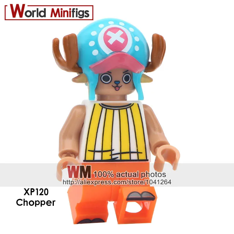 

Single Sale ONE PIECE Action Tony Chopper Sanji Luffy Nami Building Blocks Models Bricks Children Toys XP120