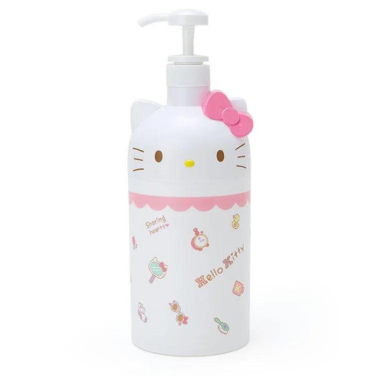 Новые гели для душа hello kitty Melody Squeeze E Liquid Bottle пластиковые банки коробка дезинфицирующее средство для рук бутылки аксессуары для ванной комнаты