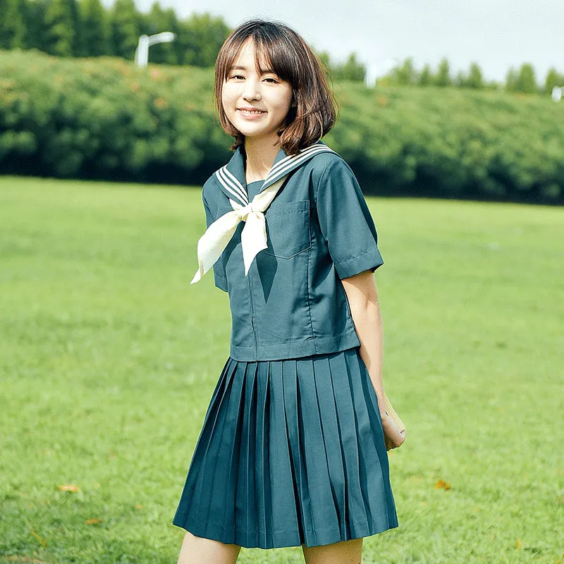 Students Short sleeved School Uniforms Japan and South Korea JK