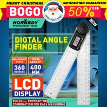 HORUSDY Digital Goniometer 8inch Electronic Digital Protractor LED Display Goniometer Precision Bevel Measuring Instrument Tools