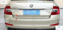 Для Skoda Octavia MK3 A7 2015 2016 2017 Нержавеющая сталь сзади багажника Крышка отделка 1 шт.