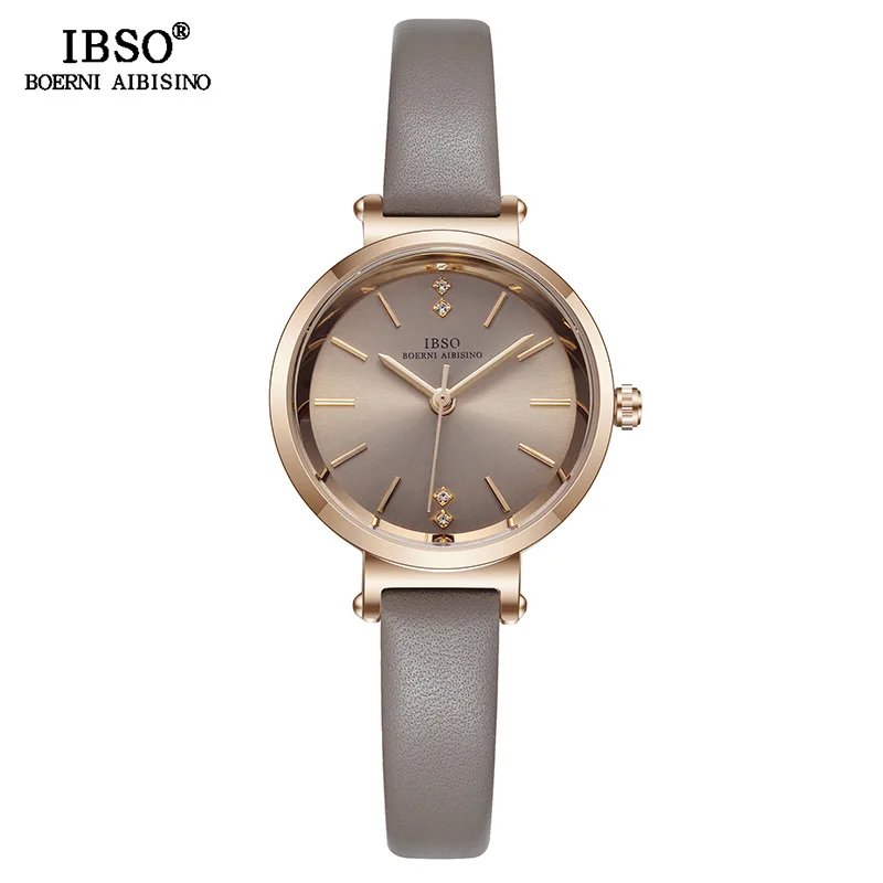 IBSO 8 MM Ultra-Thin Wrist Women Watches Luxury Female Clock Fashion Montre Femme 2018 Quartz Ladies Watch Relogio Feminino