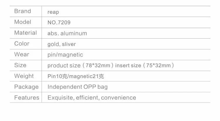 20 шт./лот REAP Бизнес имя тега/ID значок Персонализированные-лазерной гравировкой, магнитная pin Резервное-настроить #7209