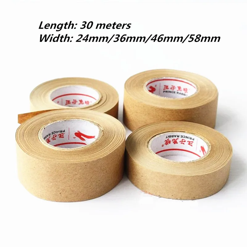 1 Roll 30m Kraft Paper Tape Bundled Adhesive Paper Tapes Sealed Water  Masking Paper Tape for Art Painting Packaging Tool - AliExpress