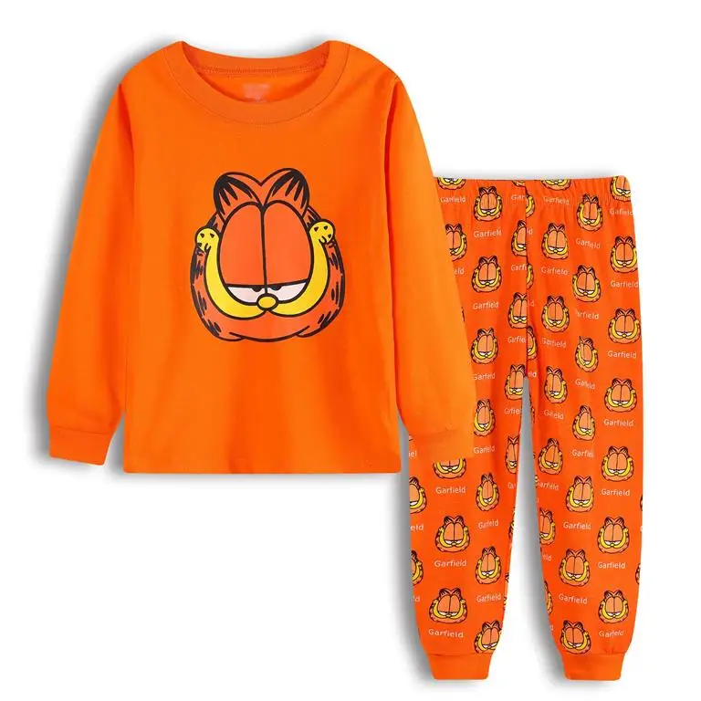 Детские пижамы для детей от 2 до 7 лет хлопковая одежда для сна для мальчиков Домашняя одежда с рисунком для мальчиков весенне-осенняя одежда для сна GJ7878 - Цвет: color at picture