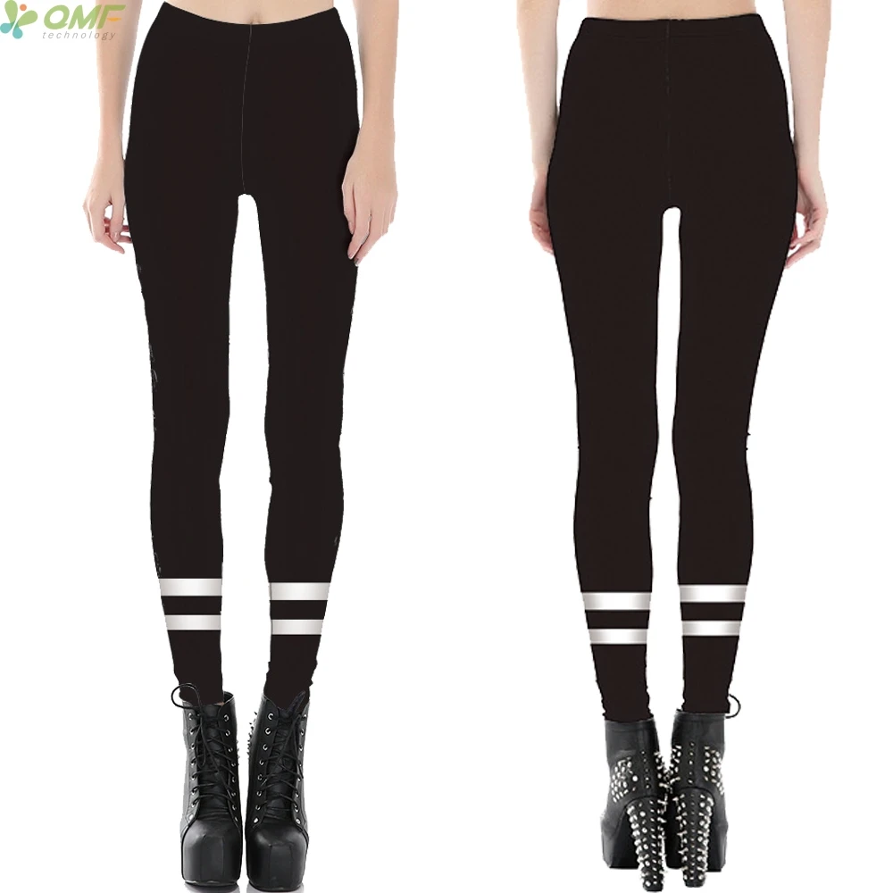 All Match Black Stripes Sports Yoga Leggings Fitness ...