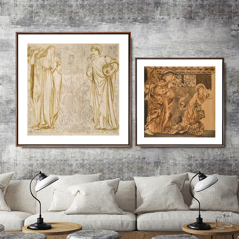 

Nordic Style Canvas Prints England Edward Burne Jones Painting Home Decor Wall Art Pictures Creative Living Room Modular Poster