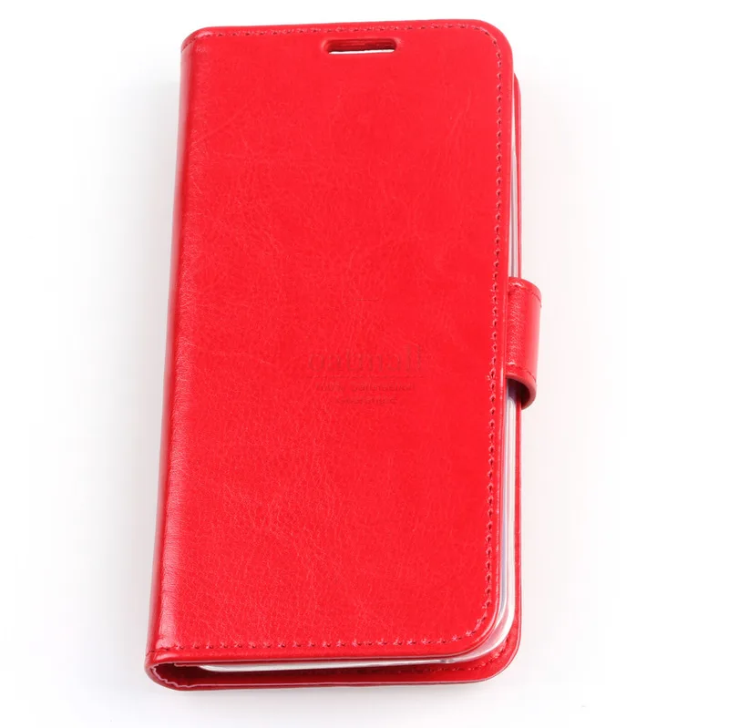 Premium Vintage Leather Flip Cover For OPPO Realme C2 / A1K Case Wallet Book Folio KickStand Card Photo Handmade Phone Bags - Цвет: Red