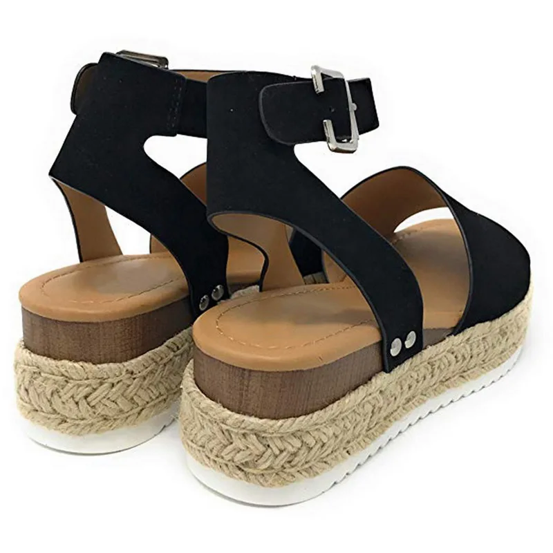 Oeak шлепанцы Дамская обувь на платформе; сандалии-гладиаторы, босоножки женские туфли на танкетке Туфли-лодочки босоножки на высоком каблуке летние Прямая
