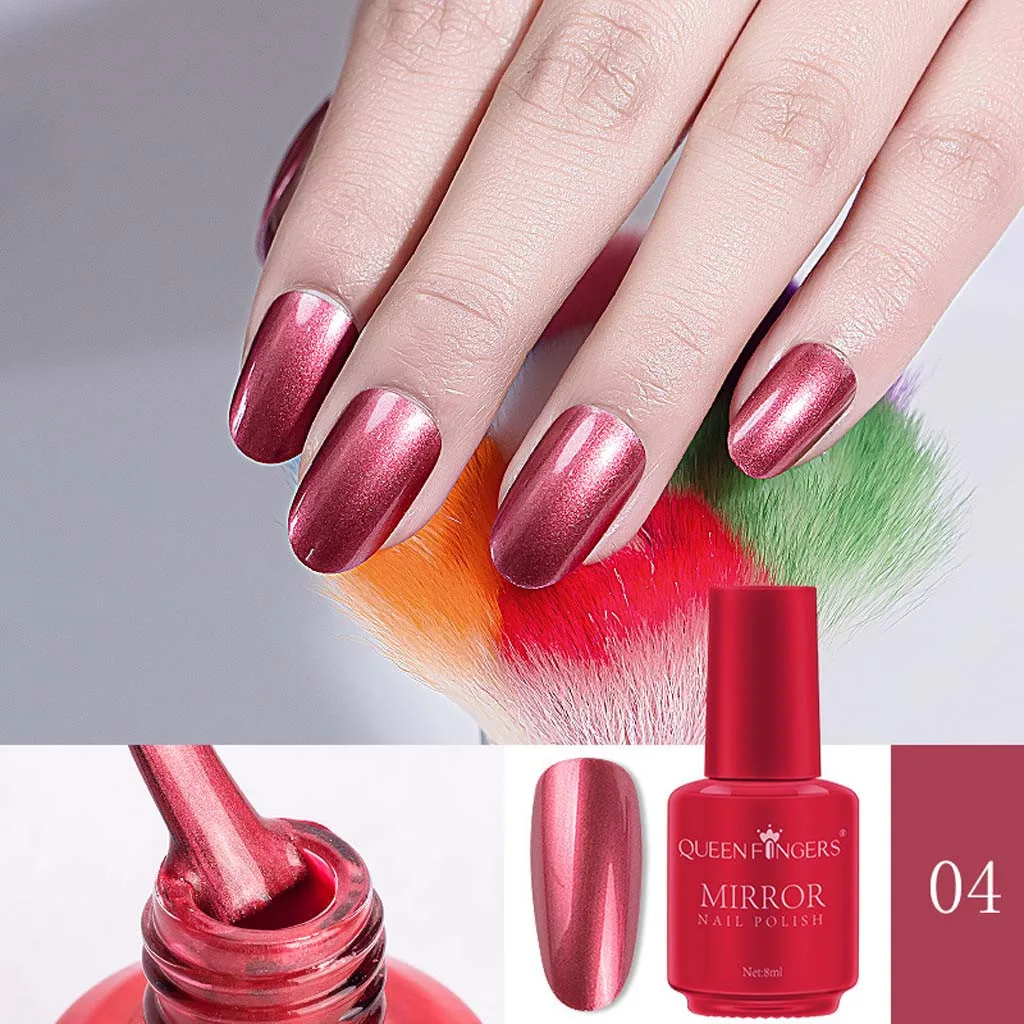 

6ml Silver Mirror Nail Polish Plating Silver Paste Metal Color Mirror Silver Base Coat for Nail Art esmaltes permanentes #2